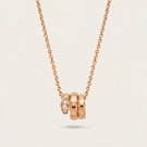 Serpenti Pavé Diamonds Coiled Viper Pendant Necklace