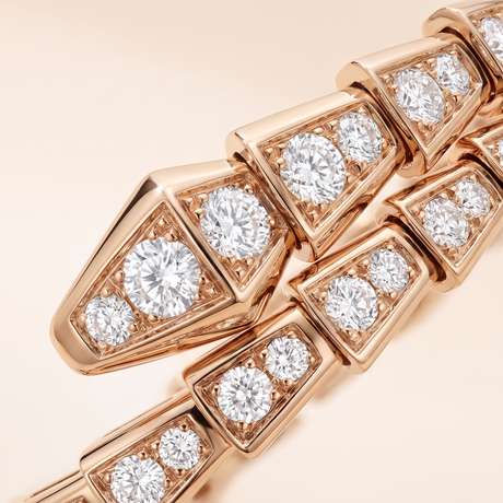 Serpenti Pavé Diamonds Double Wrap Bracelet
