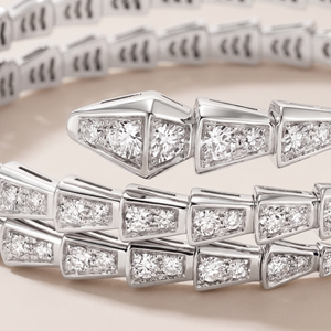 Serpenti Pavé Diamonds Double Wrap Bracelet