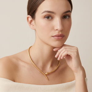 Serpenti Yellow Snake Chain Necklace