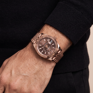 Sky-Dweller Everose Advanced Dual Time With Annual Calendar Display Men’s Watch