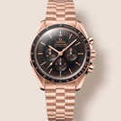 Speedmaster Black Dial Rose Tone Automatic Watch