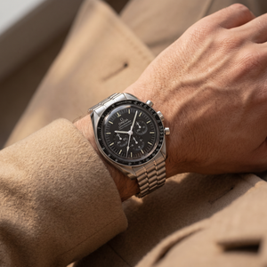 Speedmaster Full Black Dial Stainless Steel Automatic Watch