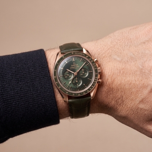 Speedmaster Olive Green Dial Gold Tone Automatic Watch