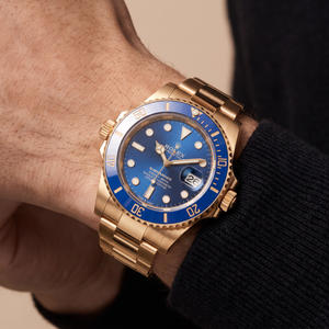 Submariner Date M126618 Blue Dial Ceramic Bezel Gold Tone Automatic Watch