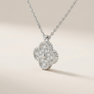 Sweet Alhambra Pavé Clover Pendant Necklace
