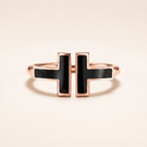 T Black Onyx Wire Ring