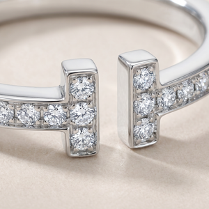 T Open Square Pavé Bracelet