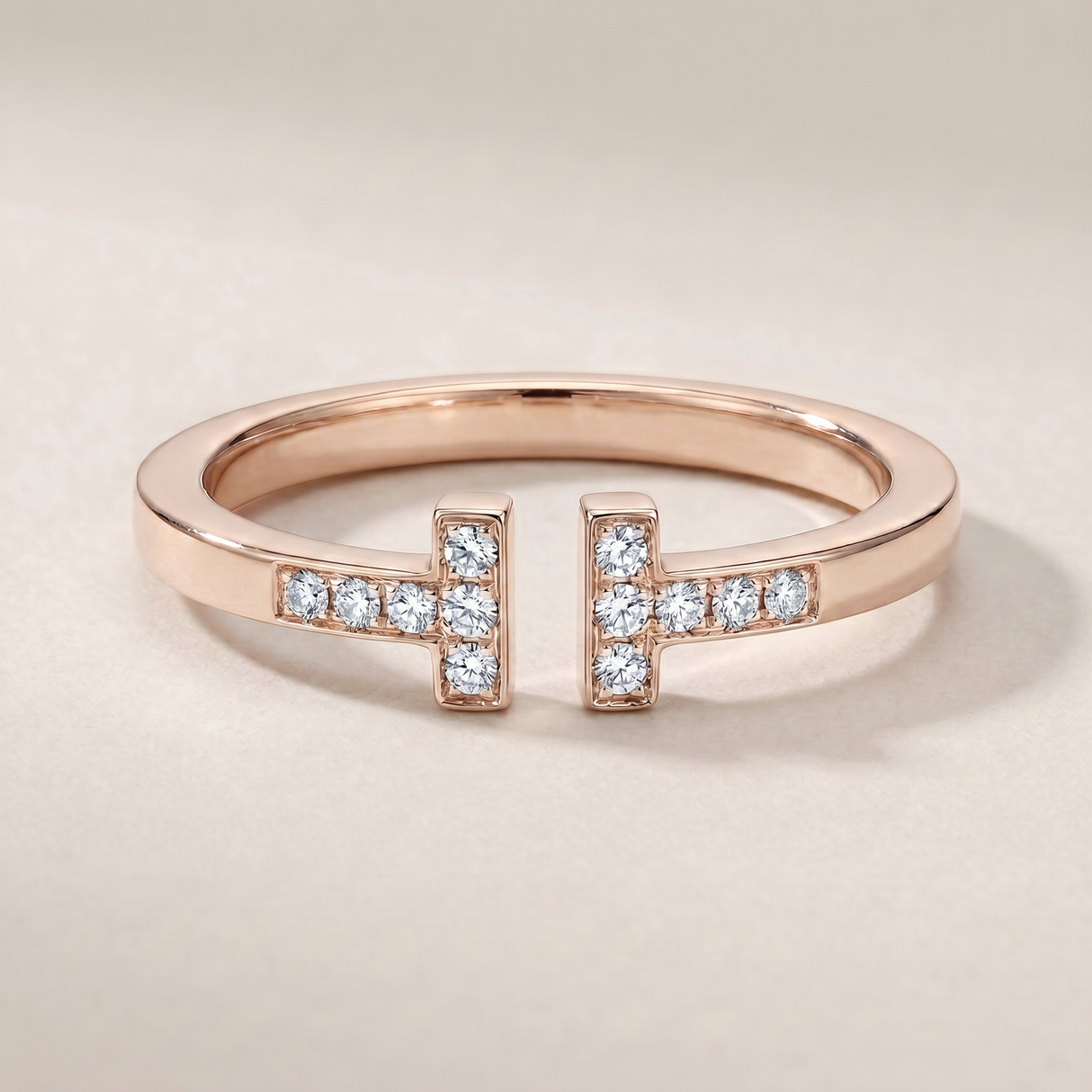 T Open Square Pavé Bracelet