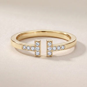 T Open Square Pavé Bracelet