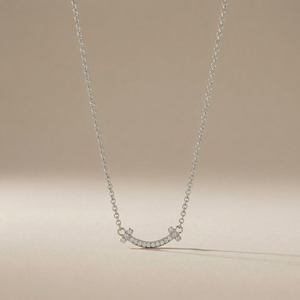 T Small Diamond Pavé Pendant Necklace