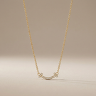 T Small Diamond Pavé Pendant Necklace