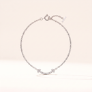 T Smile Pavé Diamonds Chain Bracelet