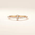 T Wire Pavé Diamonds Band Ring