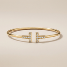 T Wire Pavé Small Bracelet