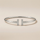 T Wire Pavé Small Bracelet