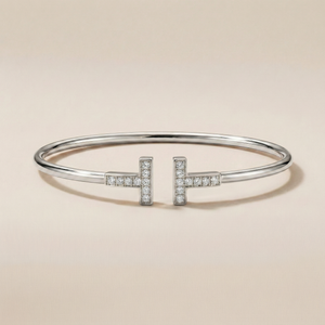 T Wire Pavé Small Bracelet