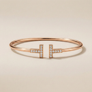 T Wire Pavé Small Bracelet