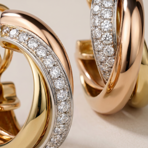 Trinity Pavé Diamonds Earrings