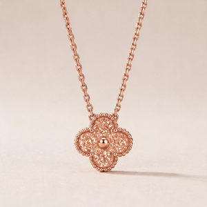 Vintage Alhambra 1  Guilloché  Motif Necklace