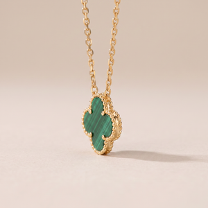 Vintage Alhambra 1 Malachite Motif Necklace