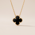 Vintage Alhambra 1 Onyx Motif Necklace