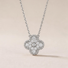Vintage Alhambra 1 Pavé Motif Necklace