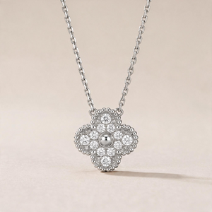 Vintage Alhambra 1 Pavé Motif Necklace