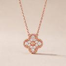 Vintage Alhambra 1 Pavé Motif Necklace