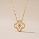 Vintage Alhambra 1 Pavé Motif Necklace