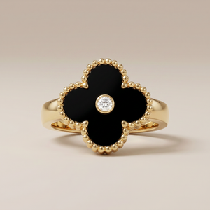 Vintage Alhambra Black Onyx Ring