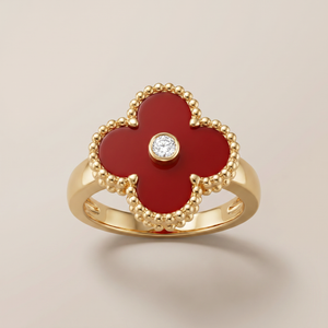 Vintage Alhambra Carnelian Ring