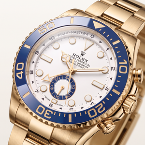 Yacht Master Ii 126688 White Dial Blue Bezel Gold Tone Automatic Watch